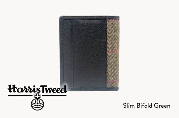 Harris Tweed slim bifold wallet - 3 colours