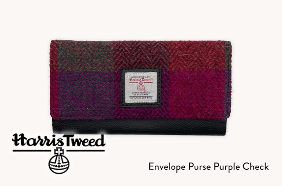 Harris Tweed envelope purses - 3 colours