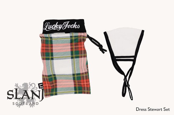 Face mask and boxers in a choice of tartan