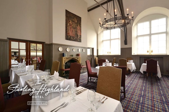 Afternoon tea, 4* Stirling Highland Hotel