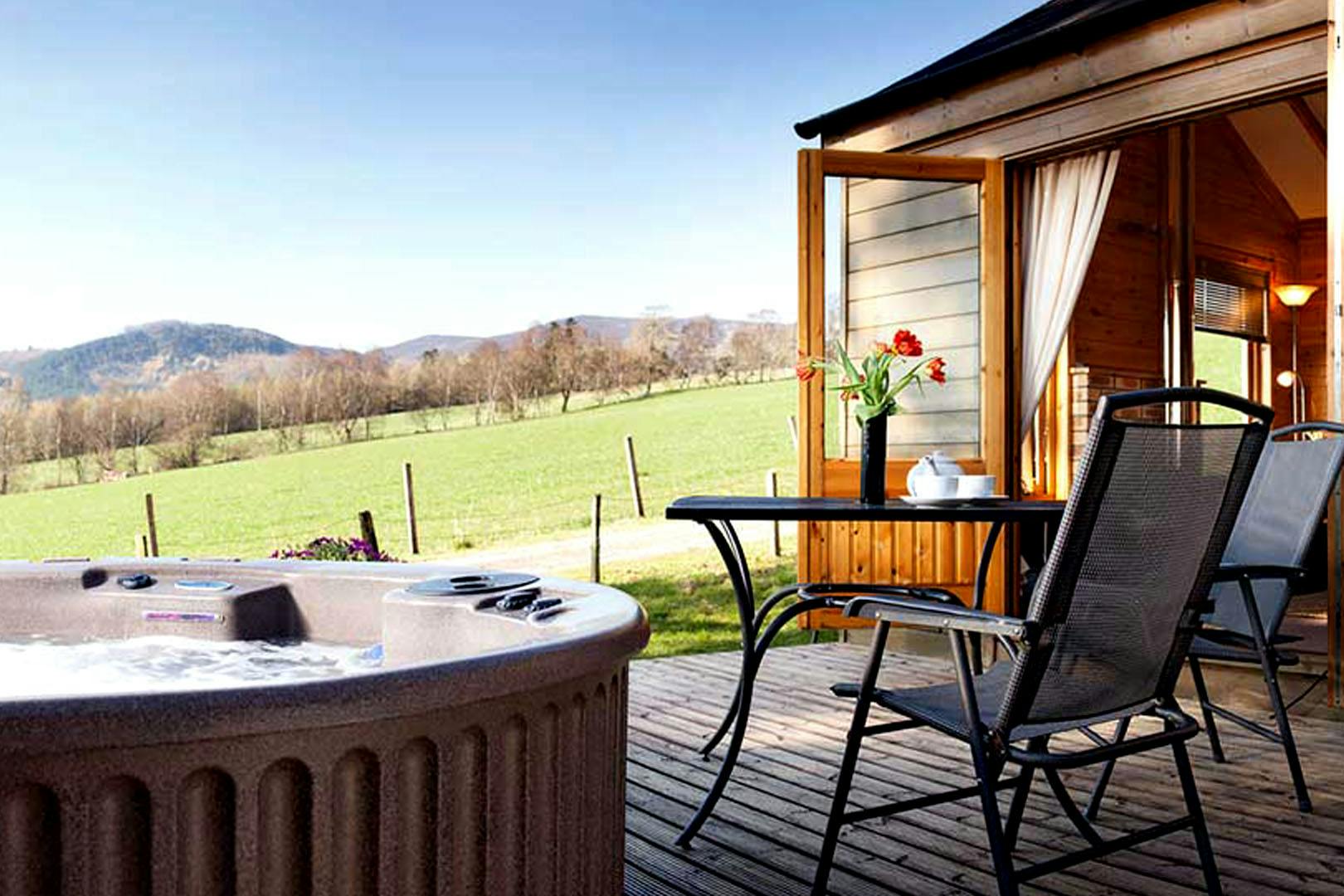 Pitlochry lodge break with hot tub – itison