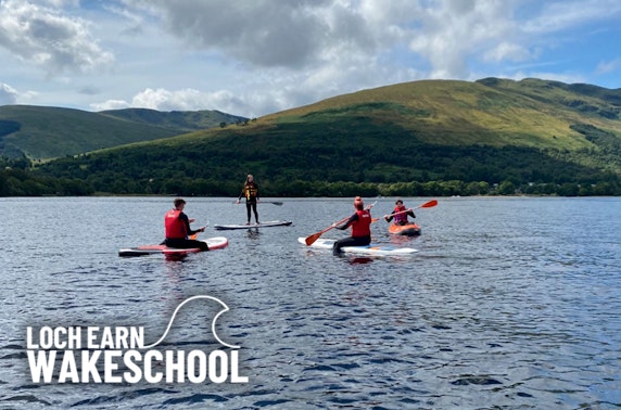 Loch Earn Wakeschool paddle boarding or kayaking 