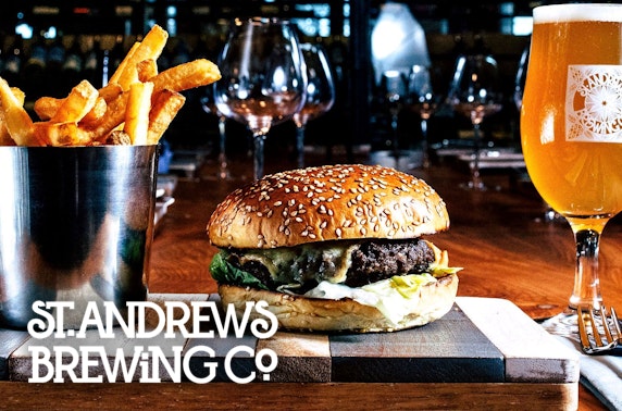 Burgers & drinks, St Andrews Brewing Co