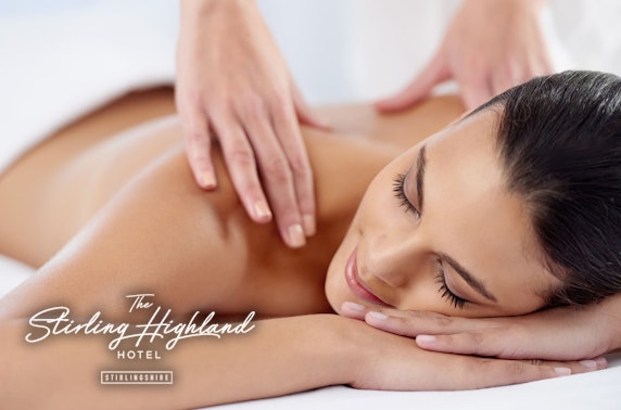 4* The Stirling Highland Hotel spa day