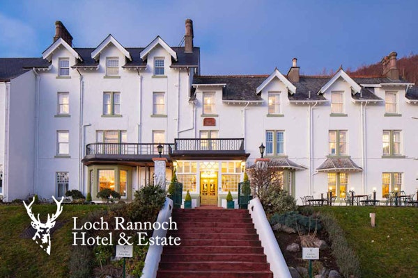 1 or 2 nights at 4* Loch Rannoch Hotel; tucked away amid 250 acres of breathtaking Perthshire countryside  Wk I i AL B I Ranmch iz 0l %E e1d Sl i : 