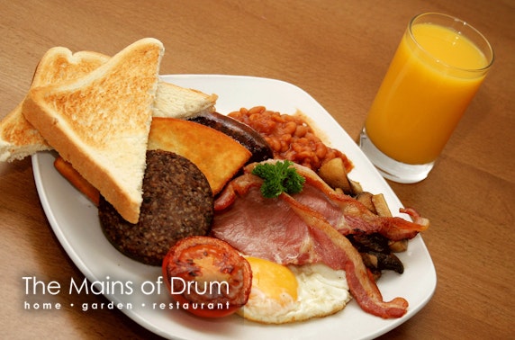 5* The Mains of Drum Garden Centre breakfast