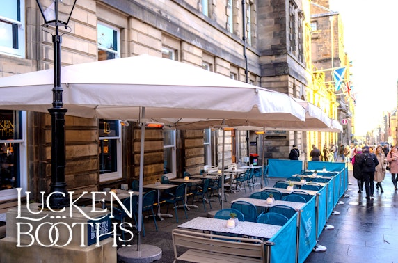 Luckenbooths dining, Royal Mile