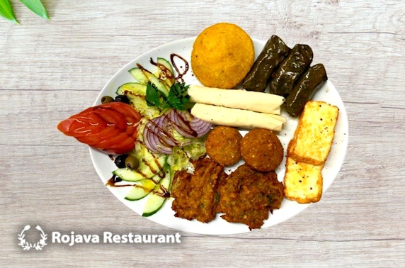 Rojava Restaurant sharing platter