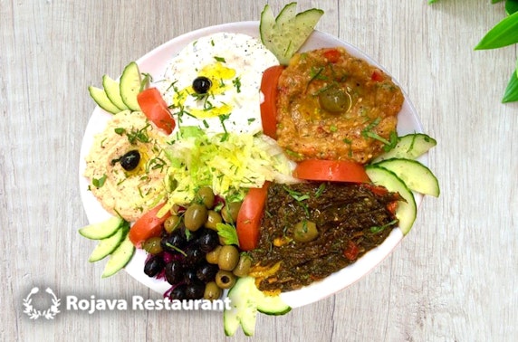 Rojava Restaurant sharing platter