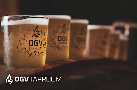 OGV Taproom beer flights & snacks