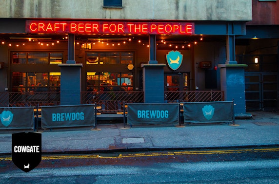 BrewDog Edinburgh Cowgate pizzas & drinks