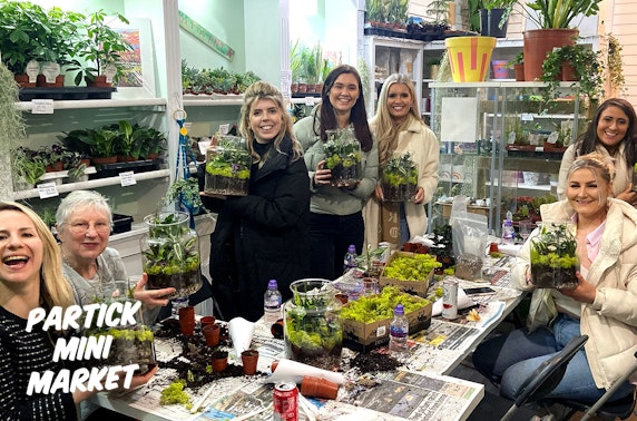 Jungle terrarium workshop, Partick Mini Market