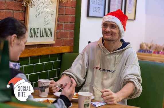 Christmas dinner for a homeless person
