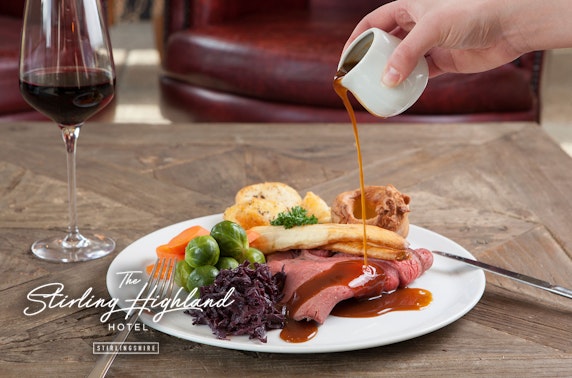 Sunday lunch, 4* Stirling Highland Hotel