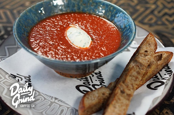 £5 soup & toastie at Daily Grind Coffee Co