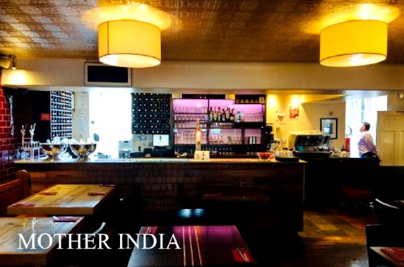 Mother India's Cafe sharing lunch