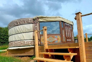 Castle Creavie Farm romantic yurt stay