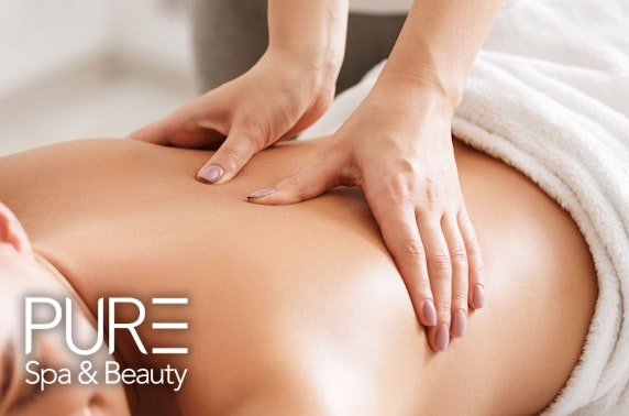 PURE Spa top to toe beauty treatments