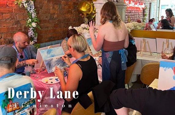 Boozy Brushes painting class, Derby Lane