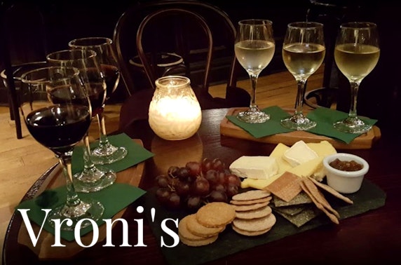 Vroni's wine flight & cheeseboard