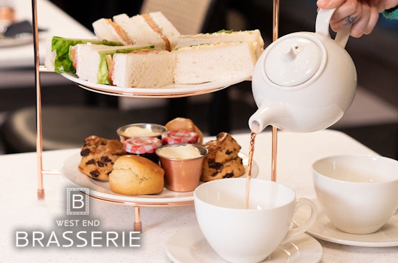 Afternoon tea at West End Brasserie