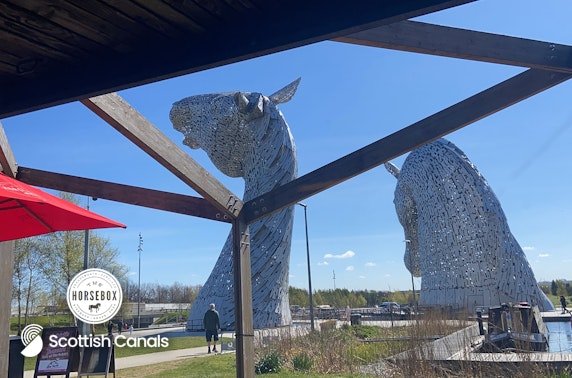 The Kelpies electric boat hire & pizza