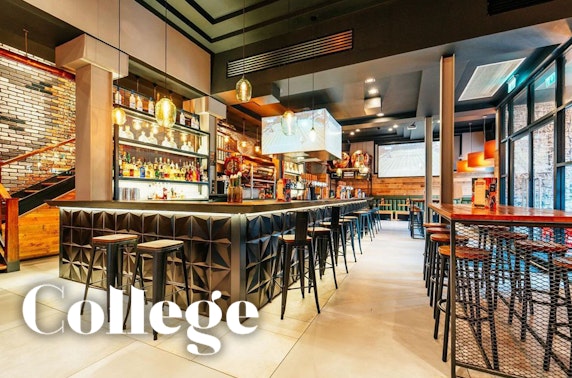 The College Bar cocktails