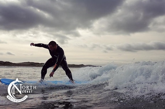 North Coast Watersports surfing or boat tours