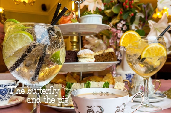 The Butterfly & The Pig G&T afternoon tea