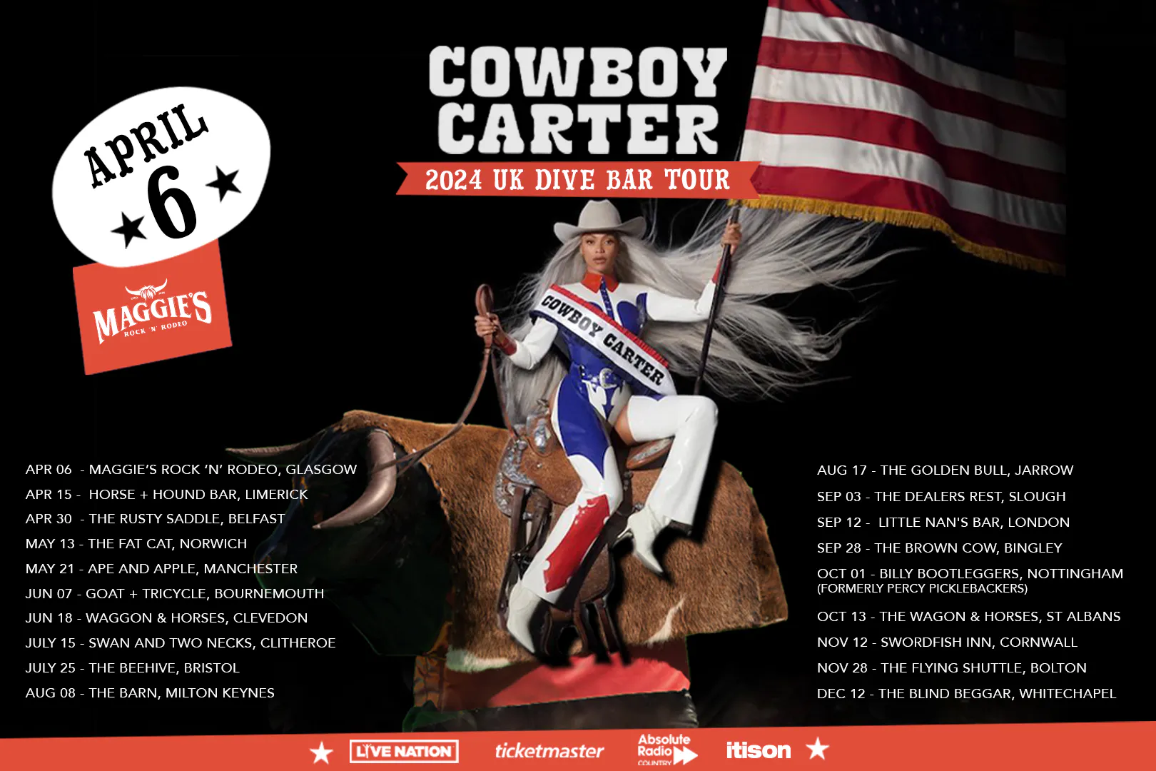 World Exclusive: Beyoncé UK tour tickets – itison